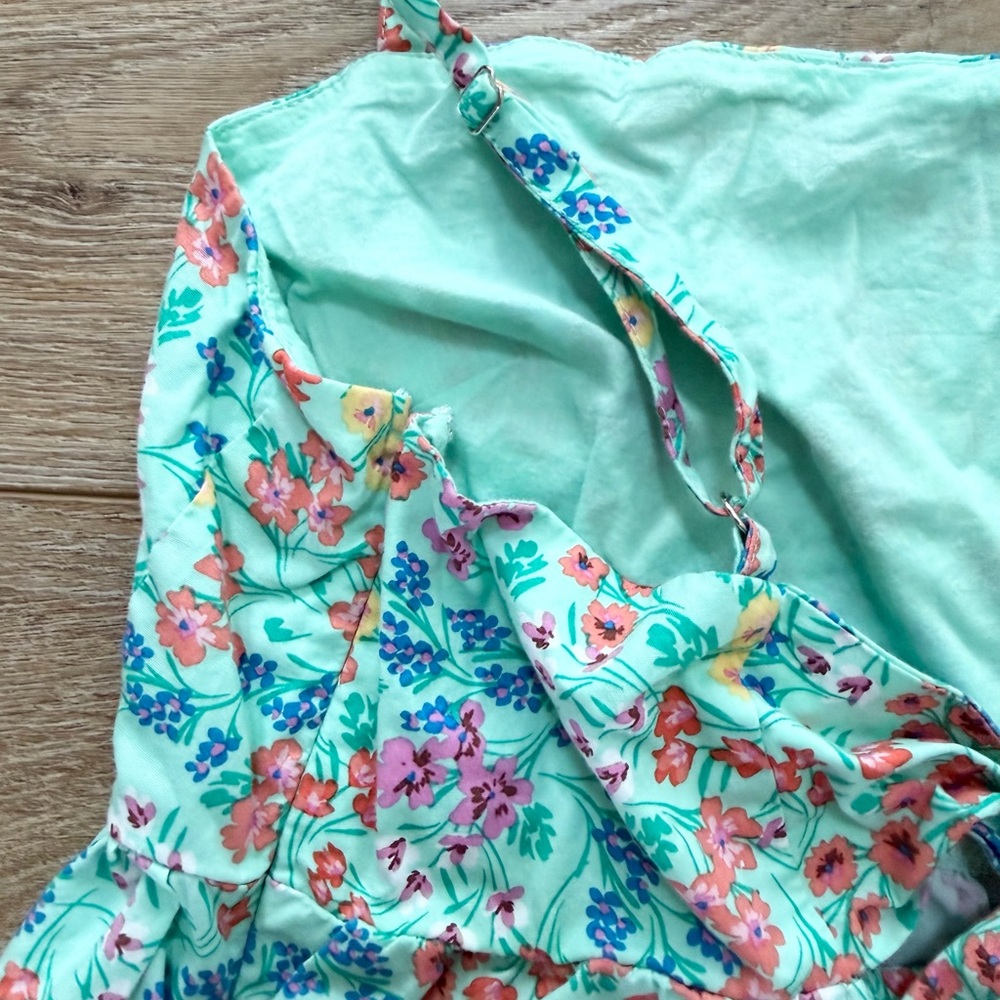 J. Crew Floral Peplum Camisole Top Colorful garden print Women Sz 12 Spring - Picture 9 of 9